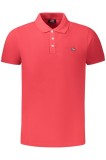 Norway Tricou polo barbati simplu cu logo, rosu, M