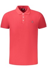 Norway Tricou polo barbati simplu cu logo, rosu, M foto