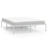 Cumpara ieftin Cadru pat metalic, alb, 160x200 cm