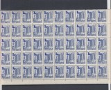 ROMANIA 2000 LP 1527 HOTELURI SUPRATIPAR POD BLOC DE 50 TIMBRE MNH