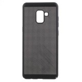 Husa protectie pentru Samsung Galaxy A8 2018 Mesh Black, MyStyle