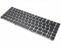 Tastatura laptop Asus Eee PC 1225B neagra cu rama argintie layout US sau UK foto