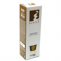 Capsule cafea Ecaffe Prezioso 100% Arabica, 10 capsule, compatibile CAFISSIMO