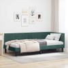 VidaXL Cadru de pat colțar Verde &icirc;nchis 90 x 200 cm Catifea 42016430