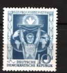 GERMANIA (DDR) 1955 &ndash; SOLIDARITATE, SERIE NESTAMPILATA, F138