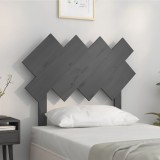 VidaXL Tăblie de pat, gri, 92x3x81 cm, lemn masiv de pin