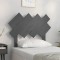 vidaXL Tăblie de pat, gri, 92x3x81 cm, lemn masiv de pin 819202