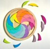 Puzzle curcubeu din lemn 42 de piese, Wooden Toys