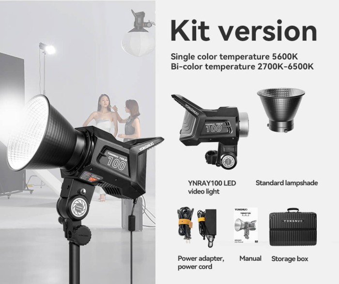 Kit Lampa Video LED COB 120W Smart YONGNUO YNRAY100WKIT 5600k