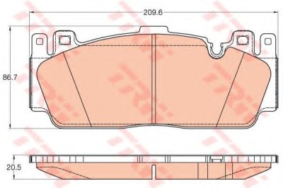 Set placute frana,frana disc BMW Seria 6 Gran Cupe (F06) (2011 - 2016) TRW GDB2020 foto