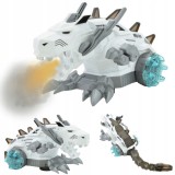 DINOSAURUL MECANIC SE ILUMINEAZĂ, SE MIȘCĂ ȘI RESPIRĂ ABUR
