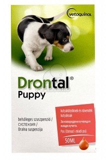 Antiparazitar intern catei, DRONTAL PUPPY 50ml foto