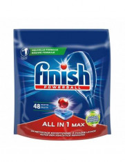 Detergent pentru masina de spalat vase Finish Powerball All in 1 Max Greaser, 48 bucati foto