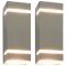 vidaXL Lămpi de perete de exterior 2 buc. argintiu 35 W dreptunghiular 45651