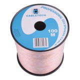 CABLU DIFUZOR CCA 2X1.50MM TRANSPARENT 100M, Cabletech