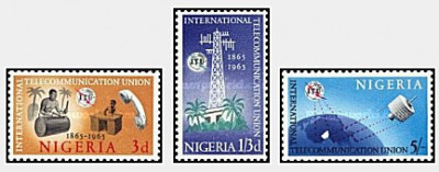 Nigeria 1965 - 100th anniv. ITU, serie neuzata foto