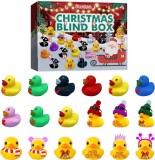 Calendar de advent pentru Craciun Alaiyaky, plastic/cauciuc, multicolor, 24 piese