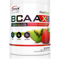 Aminoacizi pudra cu aroma de kiwi si capsuni BCAA-X5, 360g, Genius Nutrition