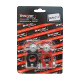 Set borne baterie auto din zinc cu surub, rosu/negru, Heavy Duty Breckner