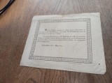 Cumpara ieftin SIBIU - FERPAR : DOCUMENT INSTIINTARE DECES, 7 MARTIE 1831 * BREASLA DULGHERILOR, SIBIU