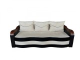 Cumpara ieftin Canapea Extensibila Simona Maro Cappuccino 225x100 cm, Stofa Catifelata, Lada Depozitare si 3 Perne Decorative