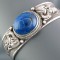 Bratara antika argint piatra lapis lazuli