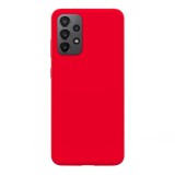 Husa compatibila cu samsung galaxy a23 5g, matte efect, camera ultra safe, htpmag, rosu