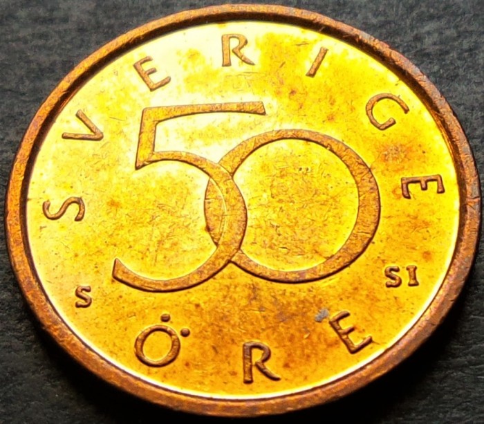 Moneda 50 ORE - SUEDIA, anul 2008 *cod 309 = UNC