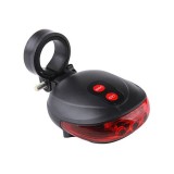 Cumpara ieftin Lampa spate pentru bicicleta cu 5 led-ur 7 poziti