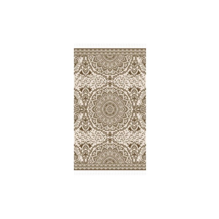 Prosop de plaja, 180x100 cm, Bumbac, Ecru, ATU-V0146