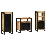 VidaXL Set de mobilier pentru baie 3 pcs Maro Lemn de mango solid
