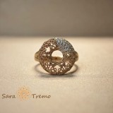 Cumpara ieftin Inel Soarele Etern , Inel placat cu aur cu cristale zirconia