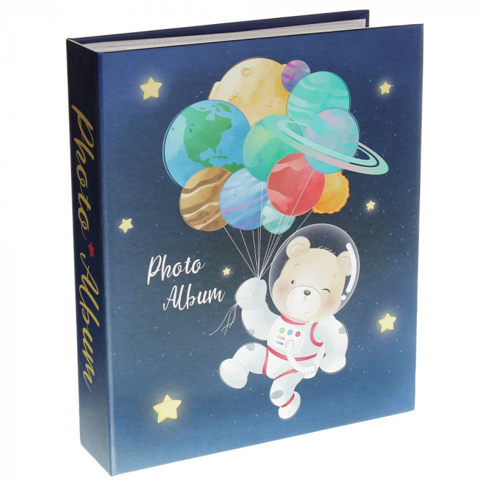 Album foto in cutie Pufo Happy Galaxy, 23 x 19 cm, 200 poze