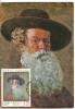 Ilustrata Maximafilie Octav Bancila - Autoportret - Prima Zi - Timbre Romania