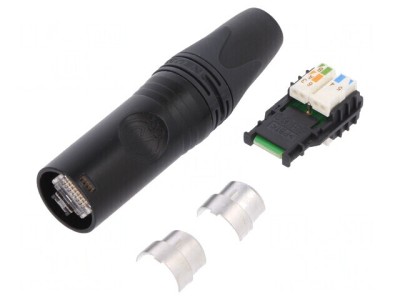 Mufă RJ45 etherCON Cat 6a aurit 8p8c foto