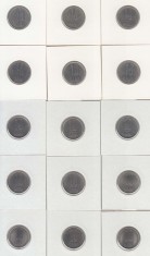 ROMANIA - SET COMPLET 10 BANI 2005, 2006, 2007, 2008, 2009, 2010-2019 , LCP1.154