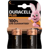 Duracell-Plus Power Baterie Alcalină C LR14, 2 Bucăți
