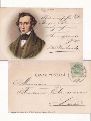 Bartholdy -Tipuri- Iudaica - litografie- rara foto