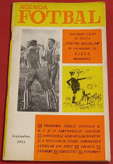 Agenda-program 1975 fotbal - editat de Gazeta&amp;quot;Pentru Socialism&amp;quot;CJEFS MARAMURES foto