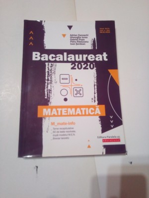 MATEMATICA_M_MATE-INFO ~ BACALAUREAT 2020 ~ BREVIAR TEORETIC foto