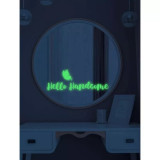 Sticker Perete Autocolant Hello Handsome - Fosforescent - 10 x 20 cm