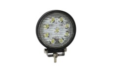Lampa lucru LED 27W 6000K, Spot lumina, 12V-60V, IP67, aluminiu, omologare E9, ?115 x 35 mm AutoDrive ProParts