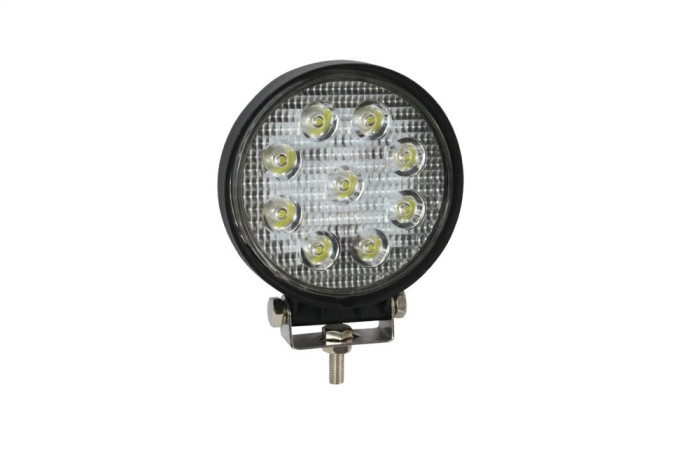 Lampa lucru LED 27W 6000K, Spot lumina, 12V-60V, IP67, aluminiu, omologare E9, ?115 x 35 mm AutoDrive ProParts