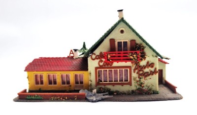 hotel restaurant kit circuit trenulet Diorama feroviara Faller # 268 HO Germania anii &amp;#039;80 macheta cai ferate foto