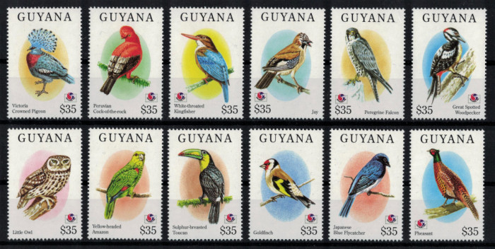 GUYANA 1994 - Pasari / serie completa MNH