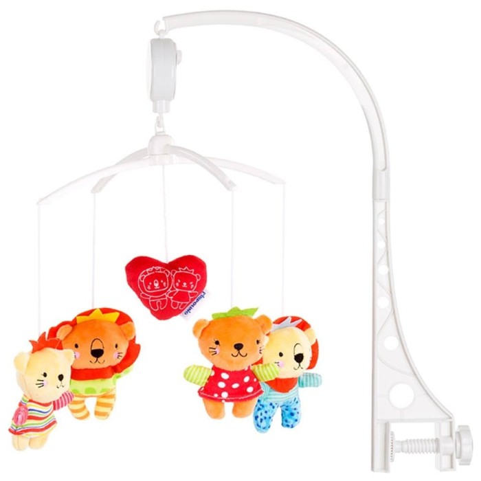 Carusel muzical pentru patut Chipolino Wild Friends Carusel muzical pentru patut Chipolino Wild Friends