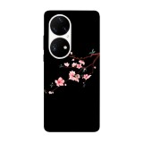 Husa compatibila cu Huawei P50 Pro model Tree Branch, Silicon, TPU, Viceversa, Transparent, Carcasa