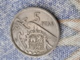 5 PESETAS 1957.(69).Spania.