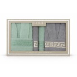 Set Cadou De Lux, 2 Halate + 4 Prosoape Asortate