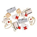 Set 10 brose martisor cu tematica medicala